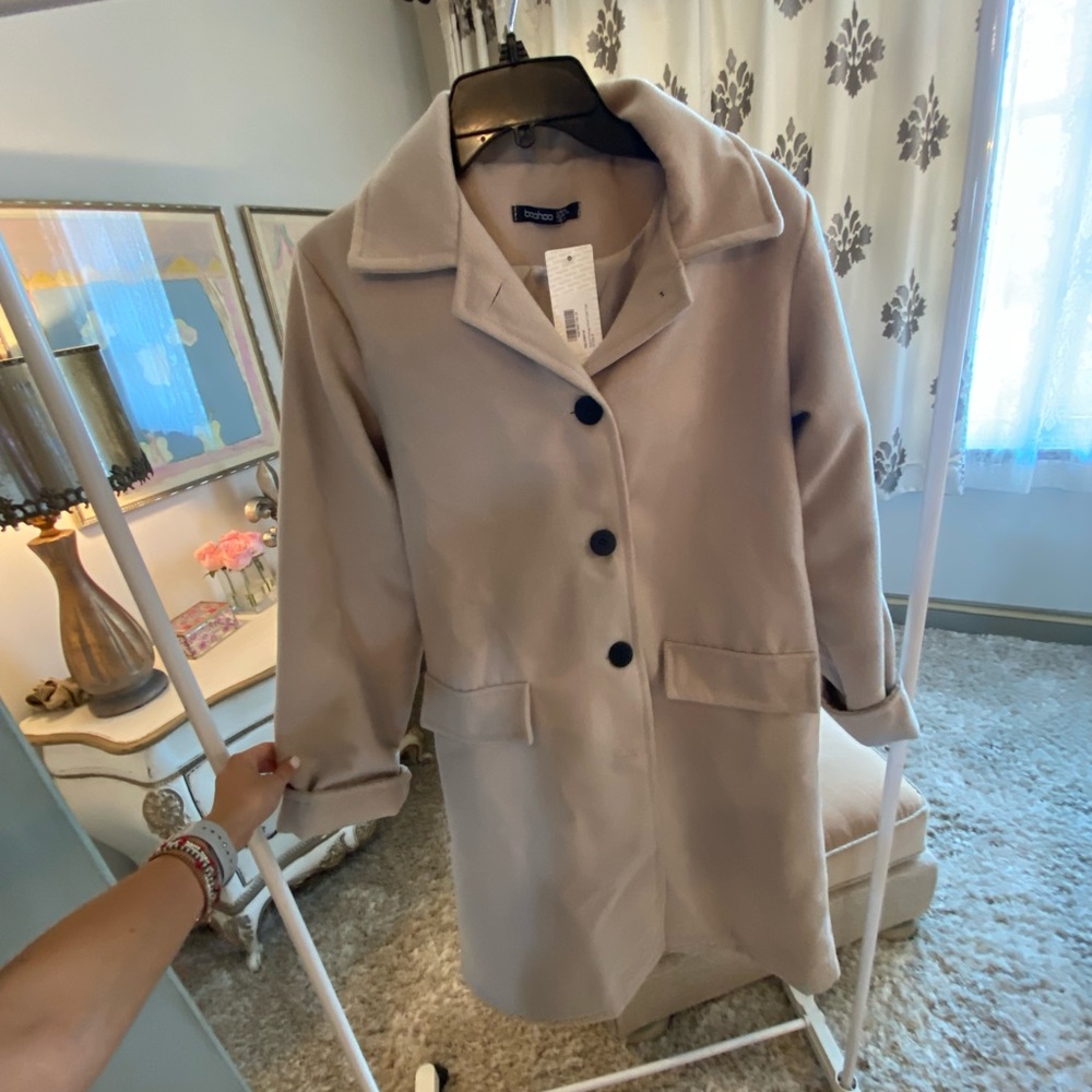 Boohoo Tan Coat